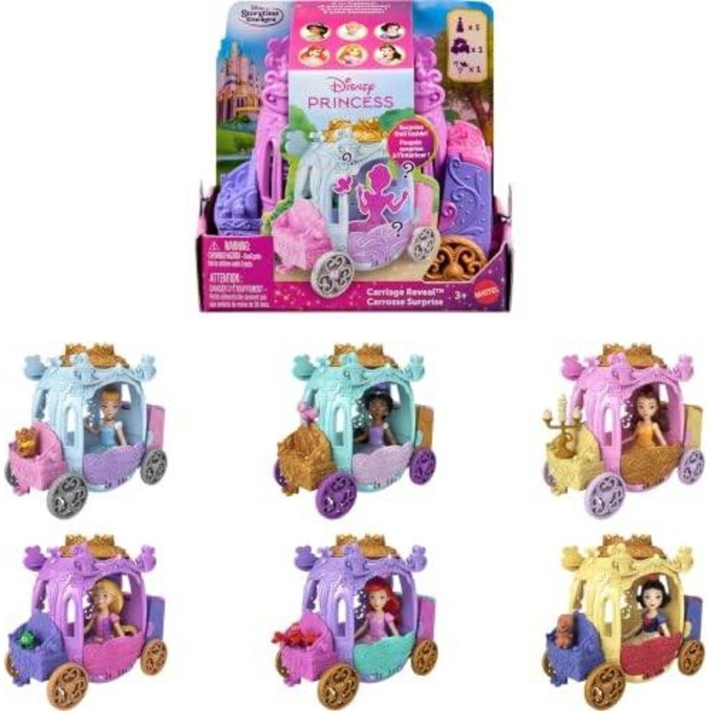 Disney Princess Carriage Reveal Surprise Mystery Small Doll Vehicle Figure